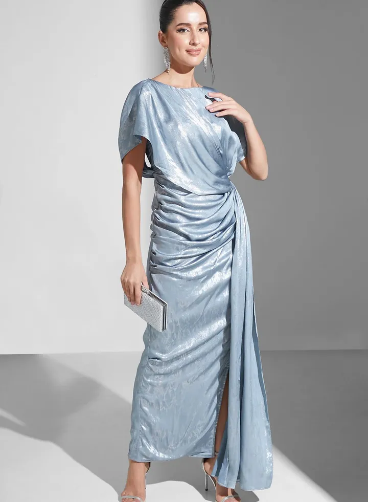 Zena Louay Foil Print Dress