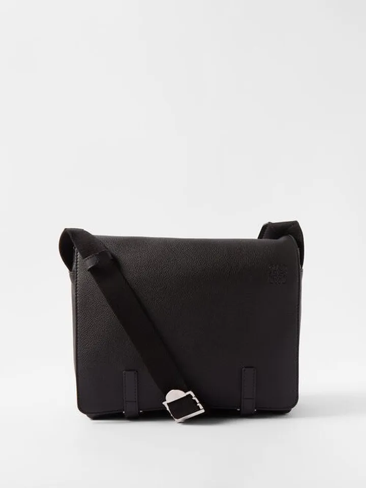 Military Leather Messenger Bag