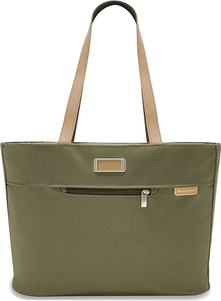 Briggs & Riley Baseline Traveler Tote Bag (Olive) Tote Handbags