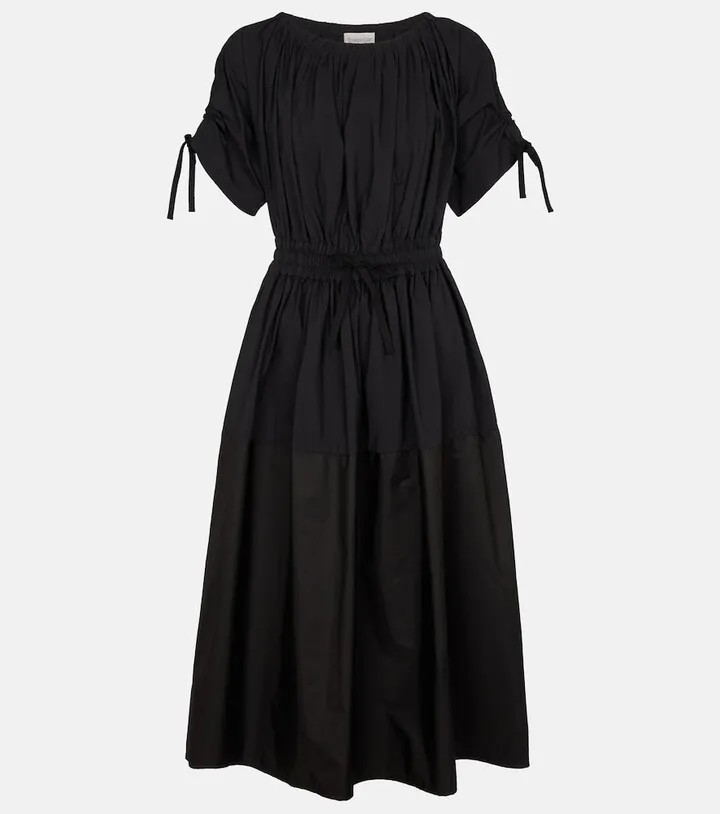 Pleated midi dress