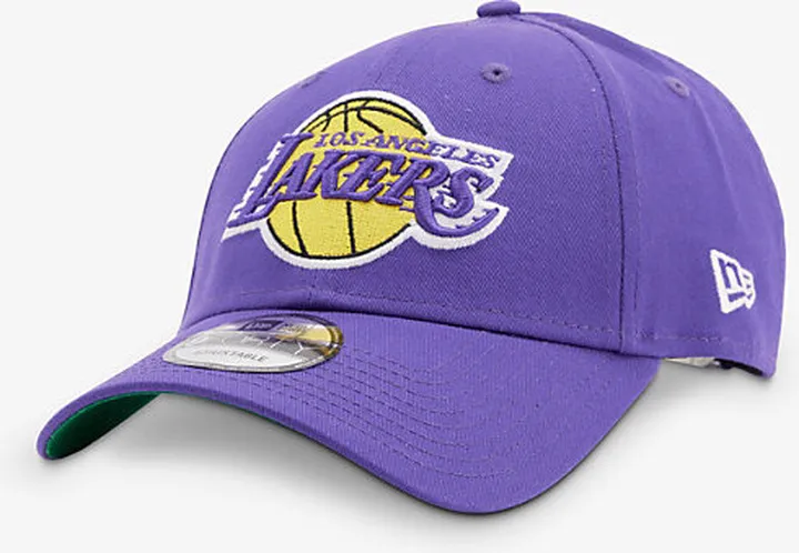 New Era Mens Purple 9FORTY LA Lakers Cotton Baseball cap