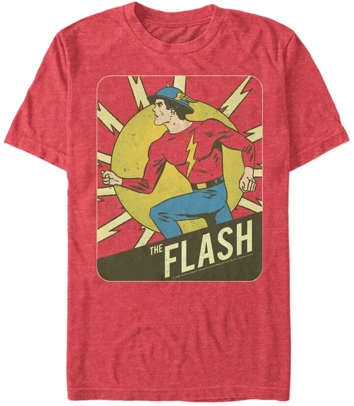 Fifth Sun Dc Men's The Flash Classic Silver Age Short Sleeve T-Shirt