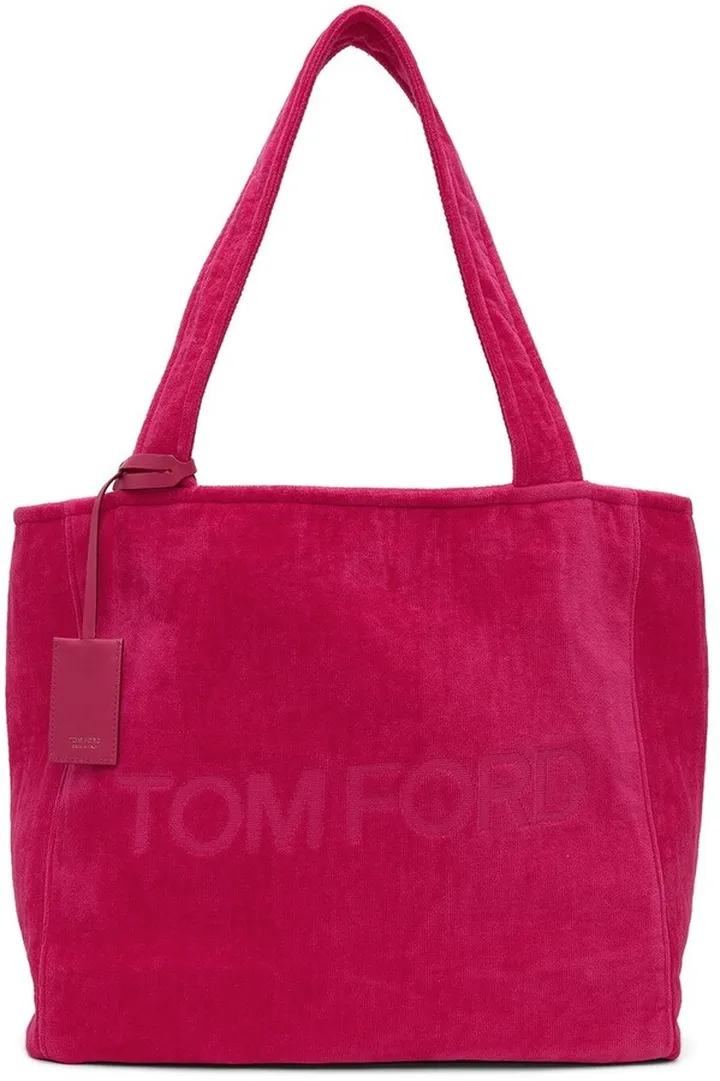 TOM FORD Pink Corduroy Beach Tote
