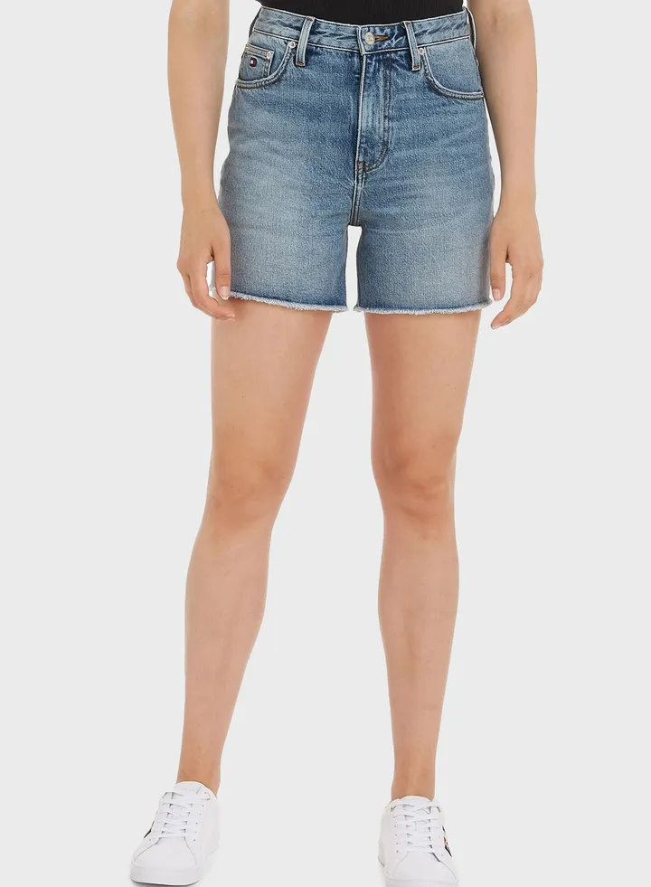 High Waist Denim Shorts