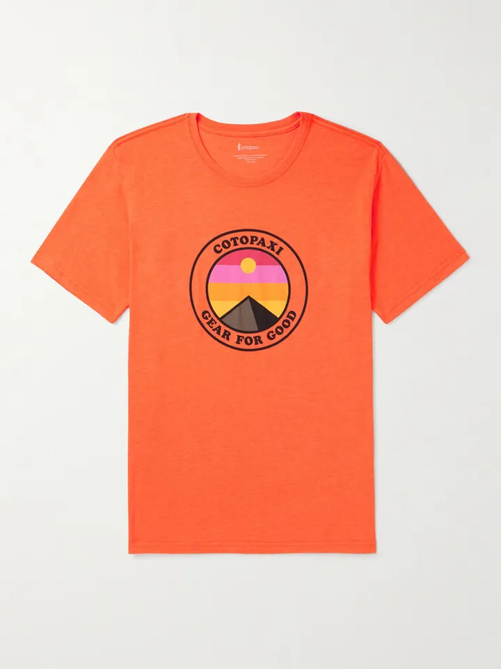 Sunny Side Printed Organic Cotton-Blend Jersey T-Shirt