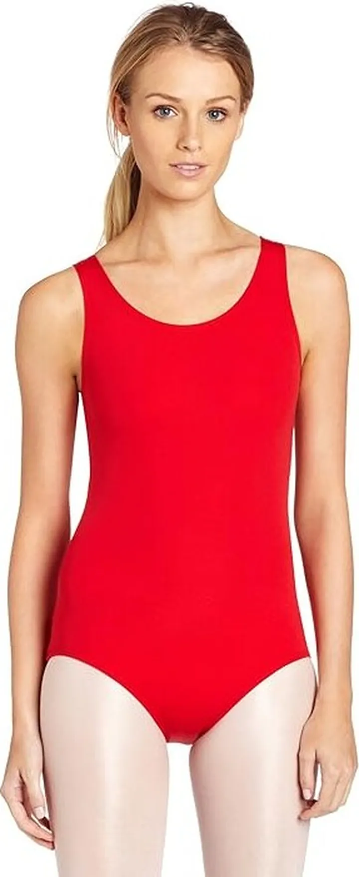 Capezio Women's Tank Leotard (Red) Jumpsuit & Rompers One Piece