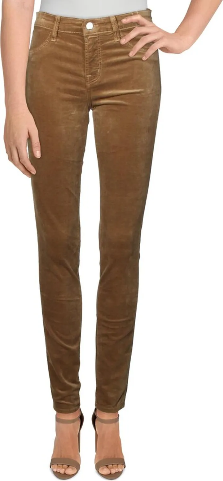 Fraser Womens Velveteen Mid-Rise Skinny Pants
