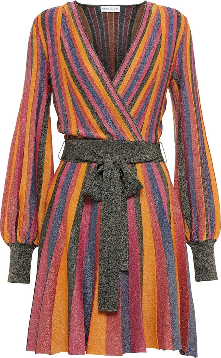 Marsha striped knit minidress