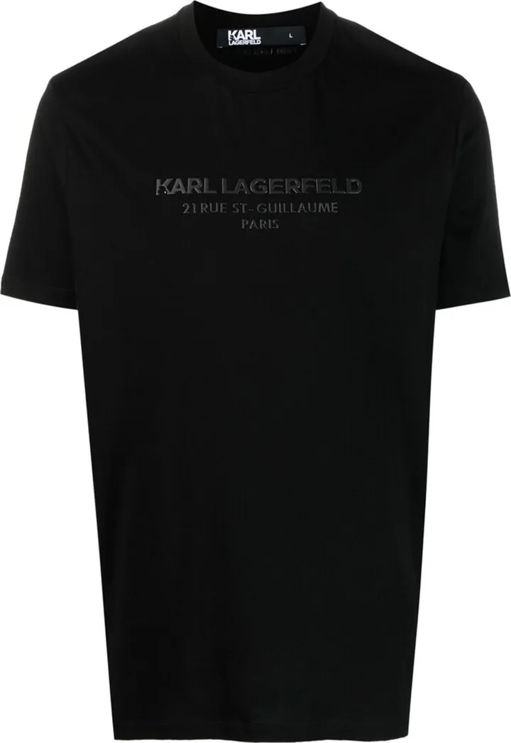 logo-embossed cotton T-shirt