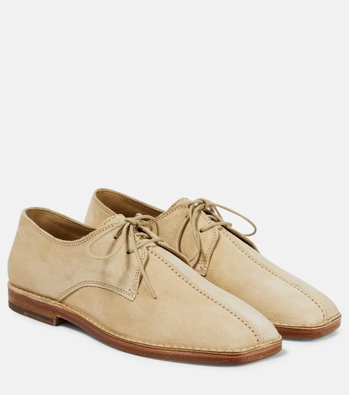 Suede Derby shoes