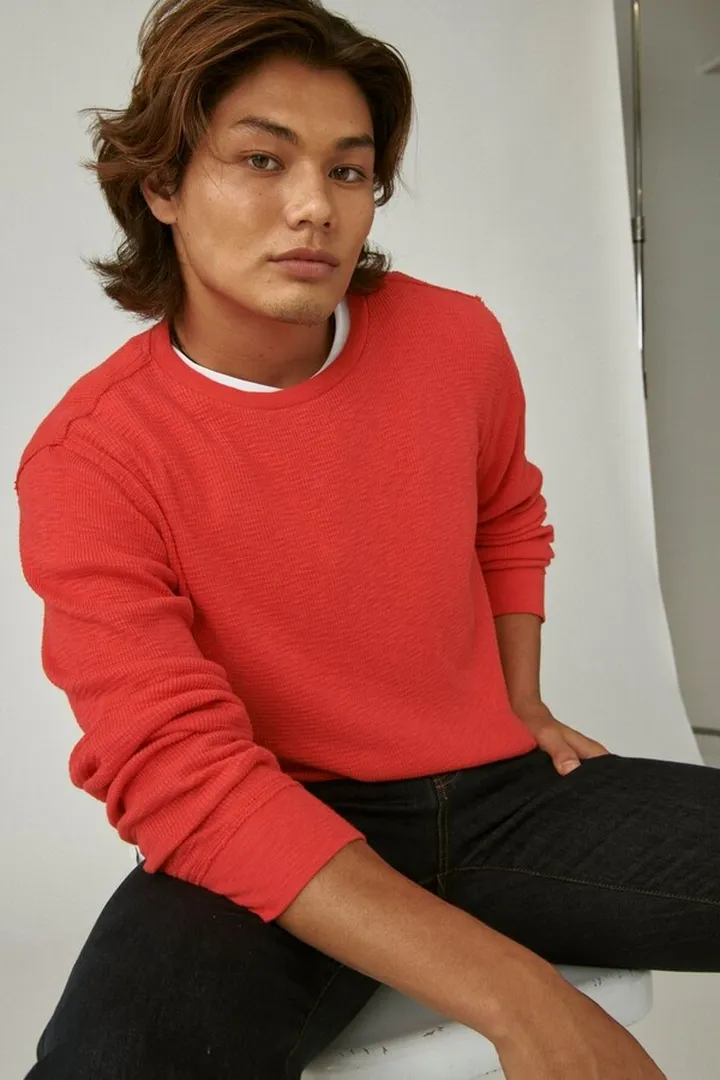 Garment Dye Thermal Crew