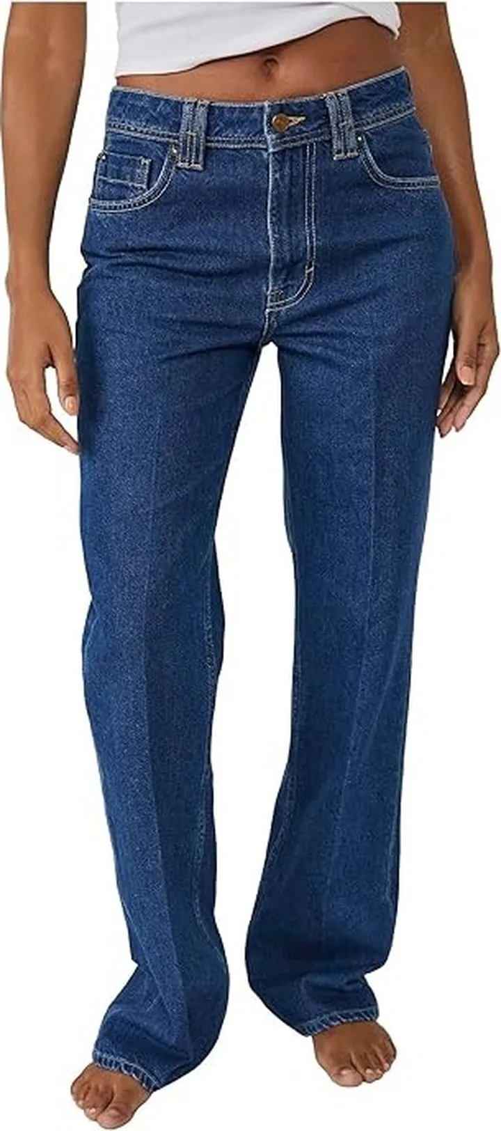 Free People Ava High-Rise Bootcut (Timeless Blue) Women's Jeans