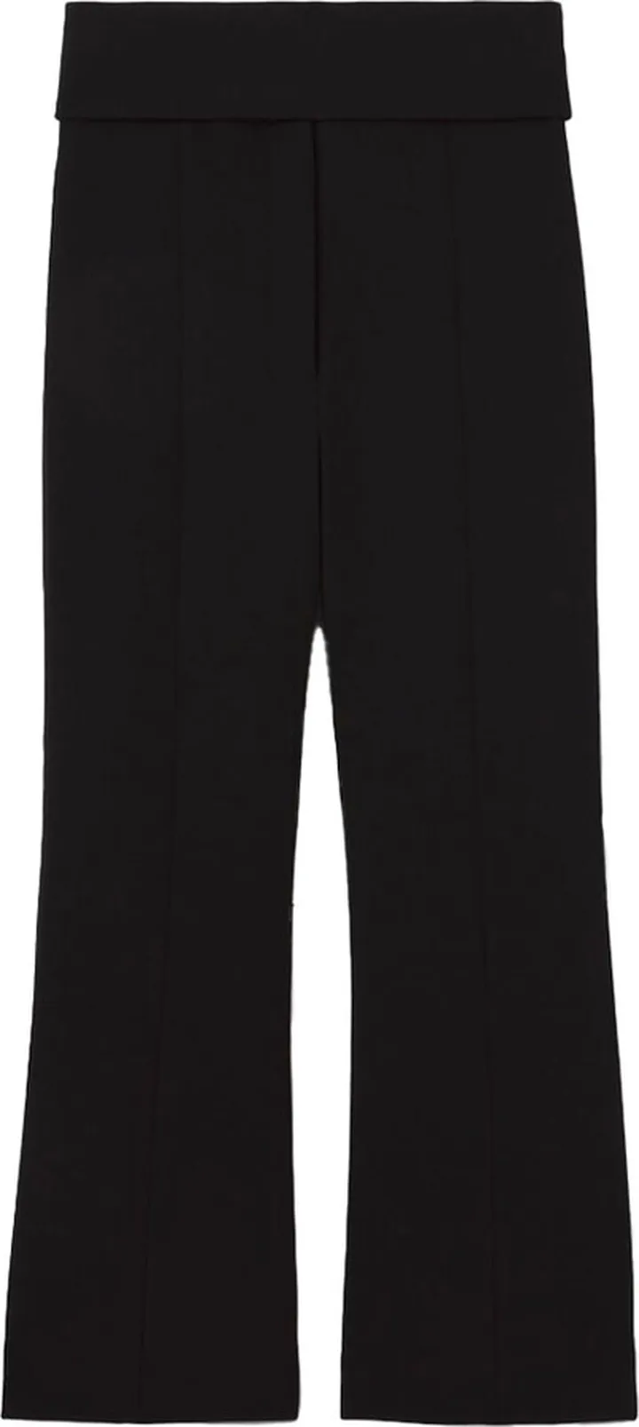 Cropped Stretch-Wool Trousers