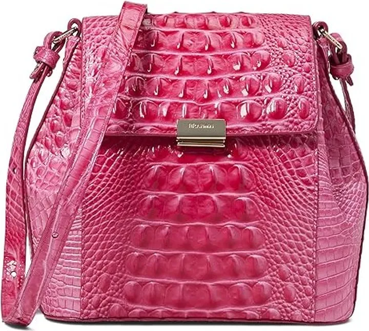 Brahmin Melbourne Margo Crossbody (Pink Cosmo) Handbags
