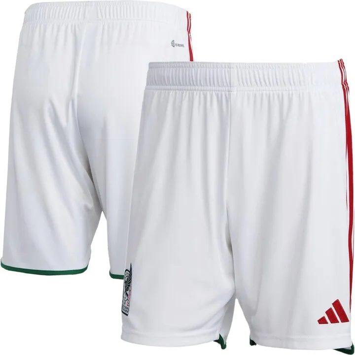 Men's adidas White Mexico National Team Aeroready Replica Shorts