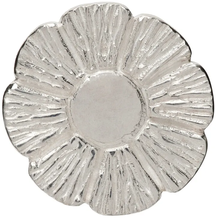 Bleue Burnham SSENSE Exclusive Silver Marigold Cufflink