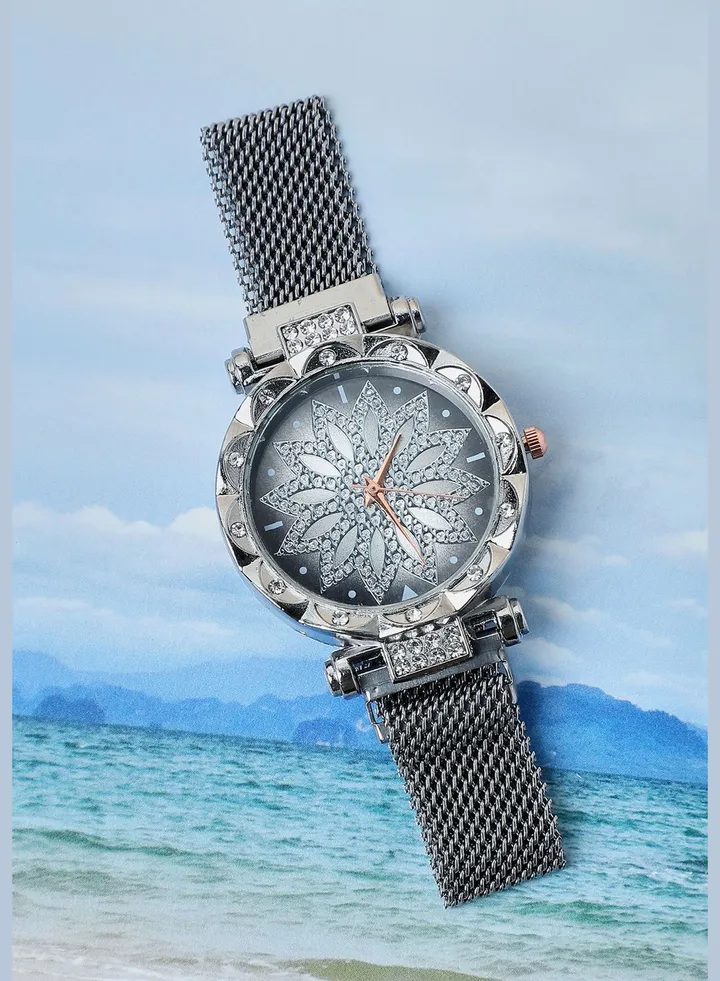 Mesh Strap Analog Watch