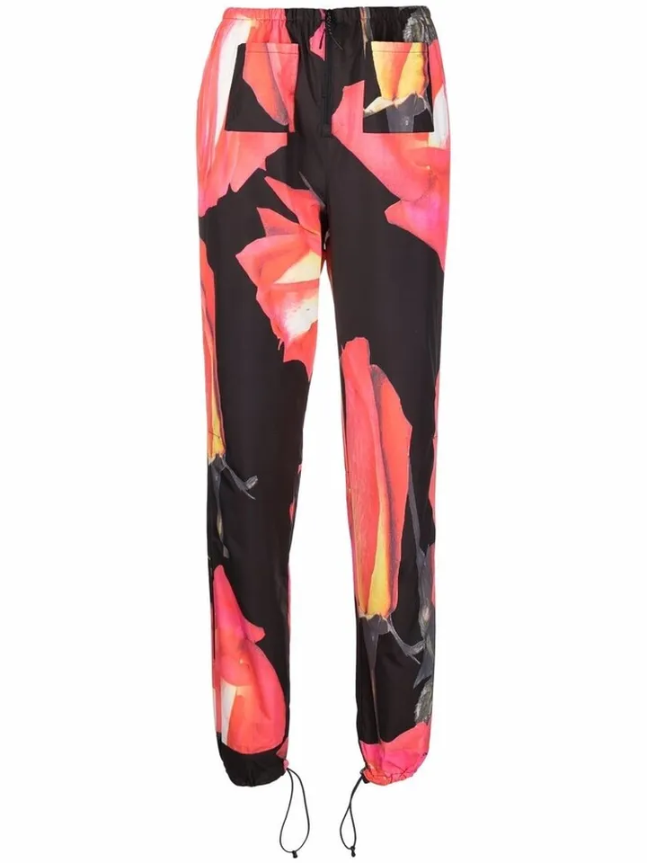 Rose-Print Joggers