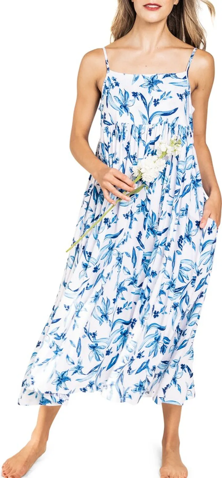 Songs of Santorini Camille Floral Nightgown