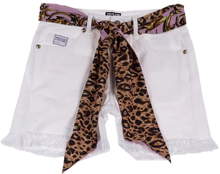 Versace Jeans Couture Scarf-Belted Shorts