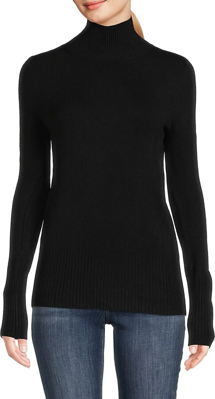Fitted Turtleneck Top