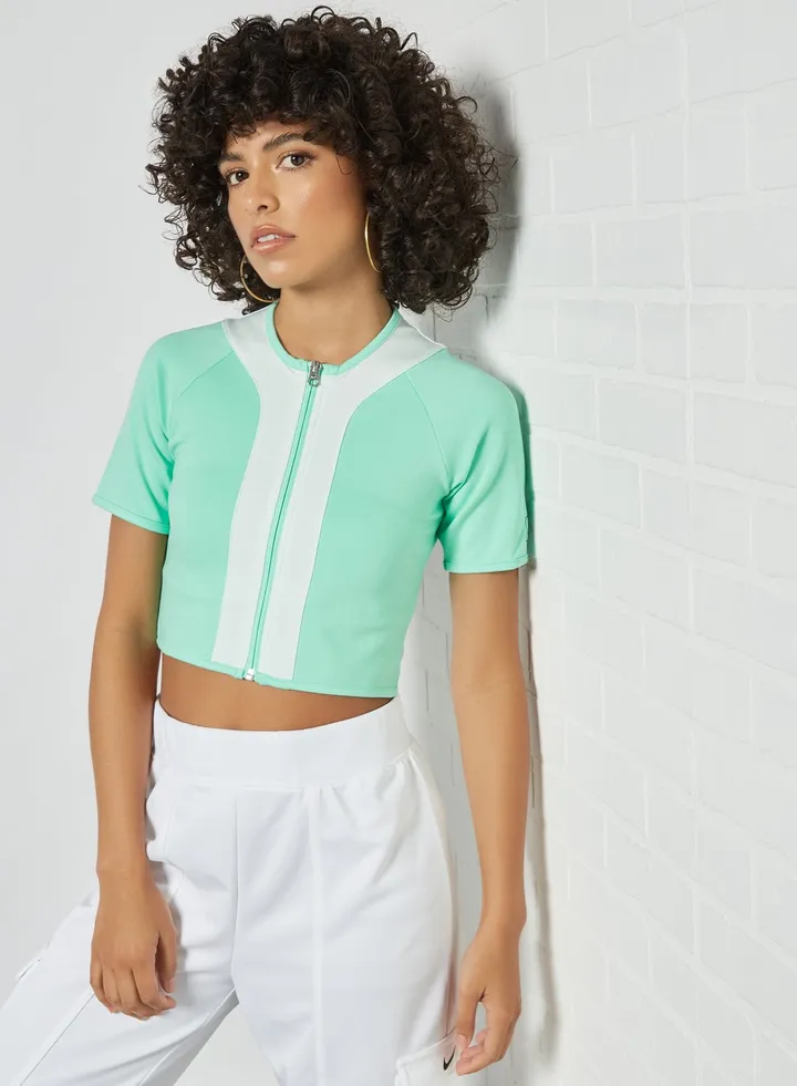 Street Top T-Shirt Green Glow