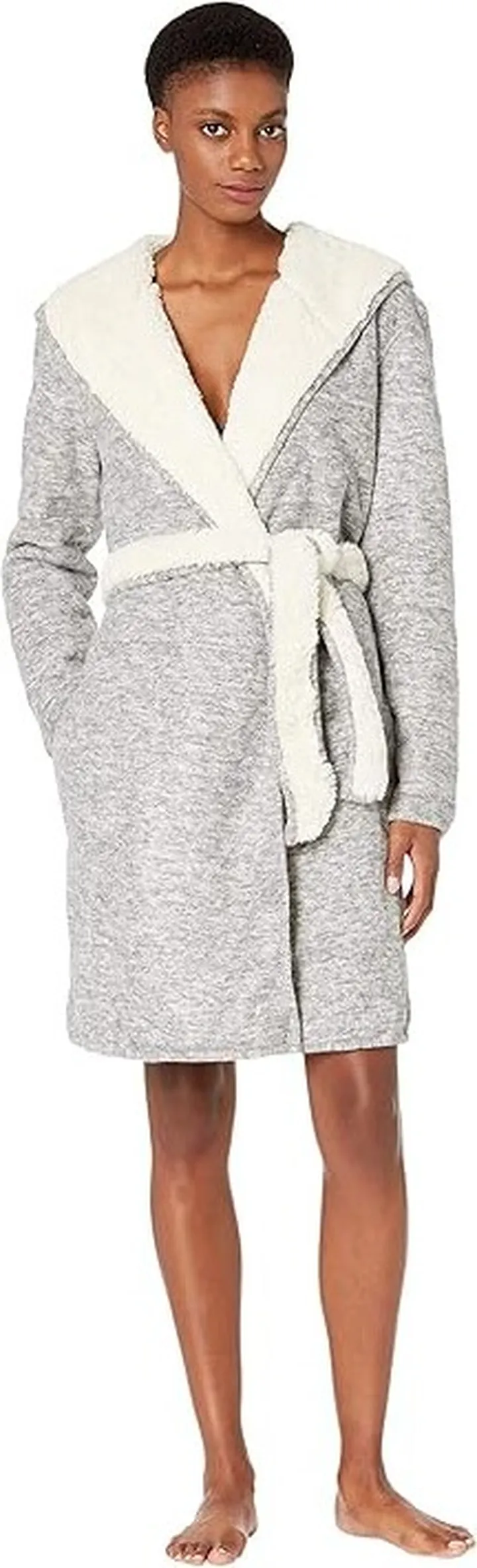 UGG Portola Reversible Robe (Grey Heather) Women's Robe