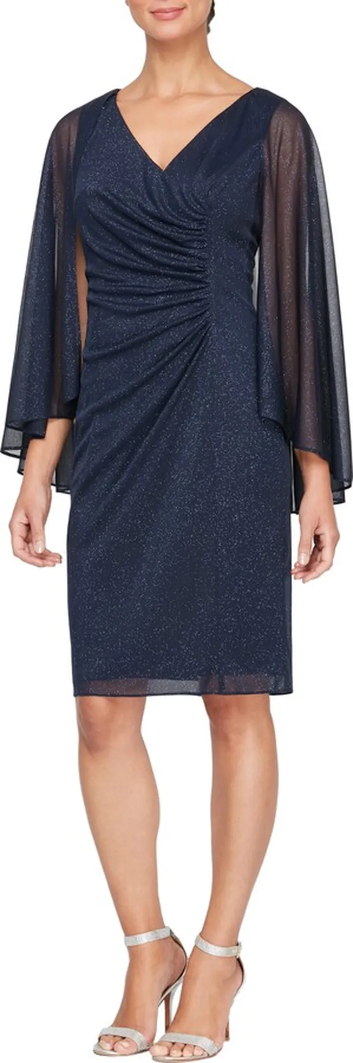 Short Surplice Neckline Dress