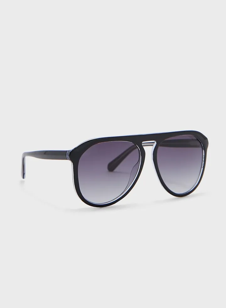 Gradient Injected Oversized Sunglasses