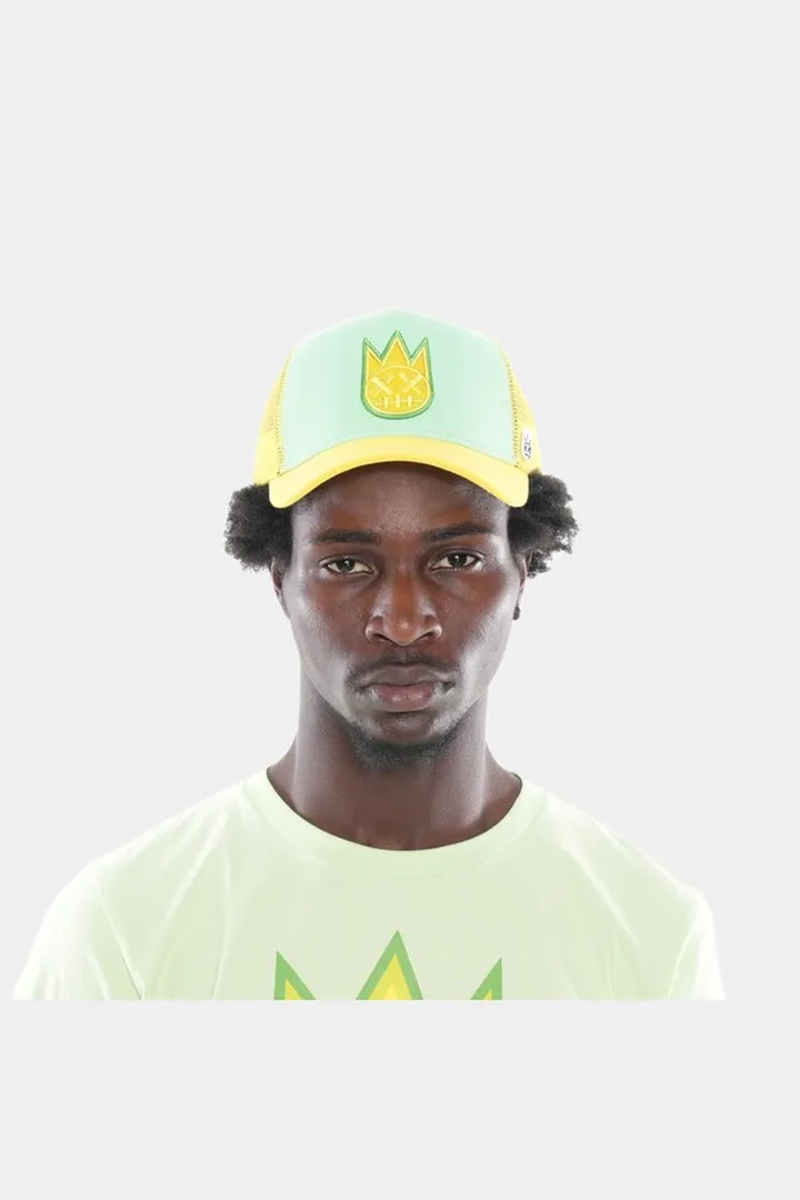 Clean Logo Mesh Back Curved Visor Trucker Cap