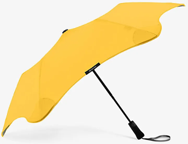 Womens Yellow Metro Woven Umbrella 100cm