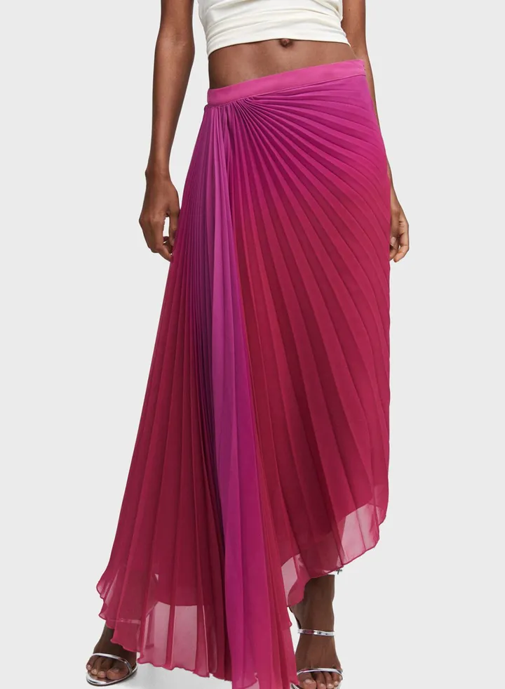 Plisse High Waist Skirt