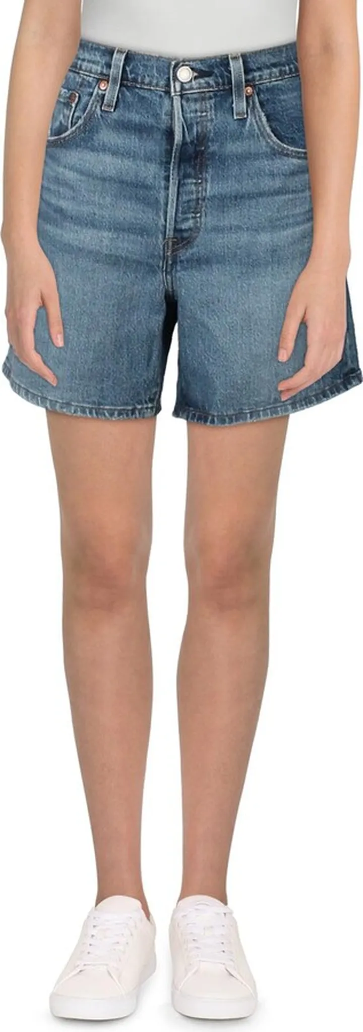 501 Womens High Rise 6" Inseam Denim Shorts