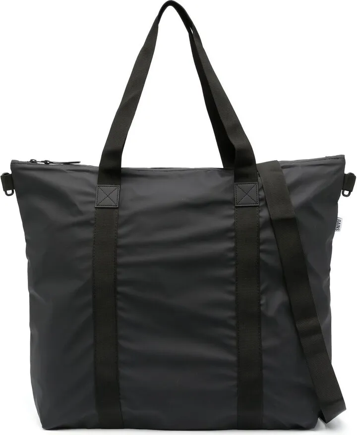 Matte-Finish Zipped Tote Bag