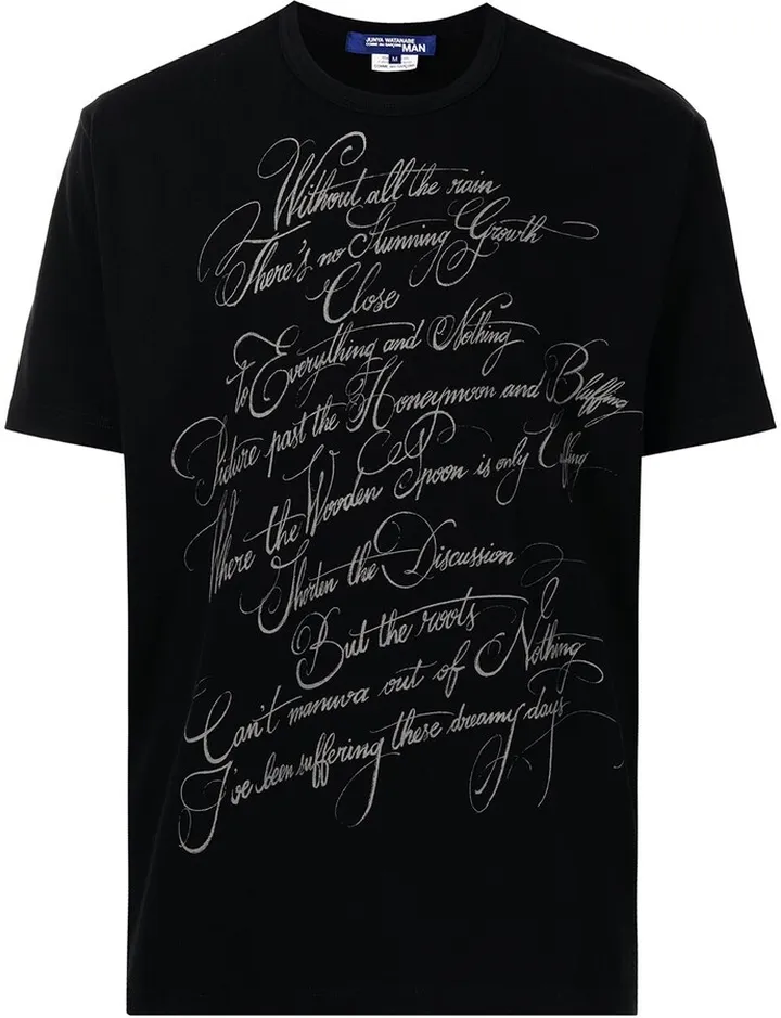 slogan-print cotton T-shirt