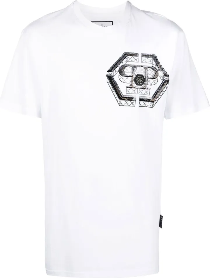 Hexagon logo print T-shirt