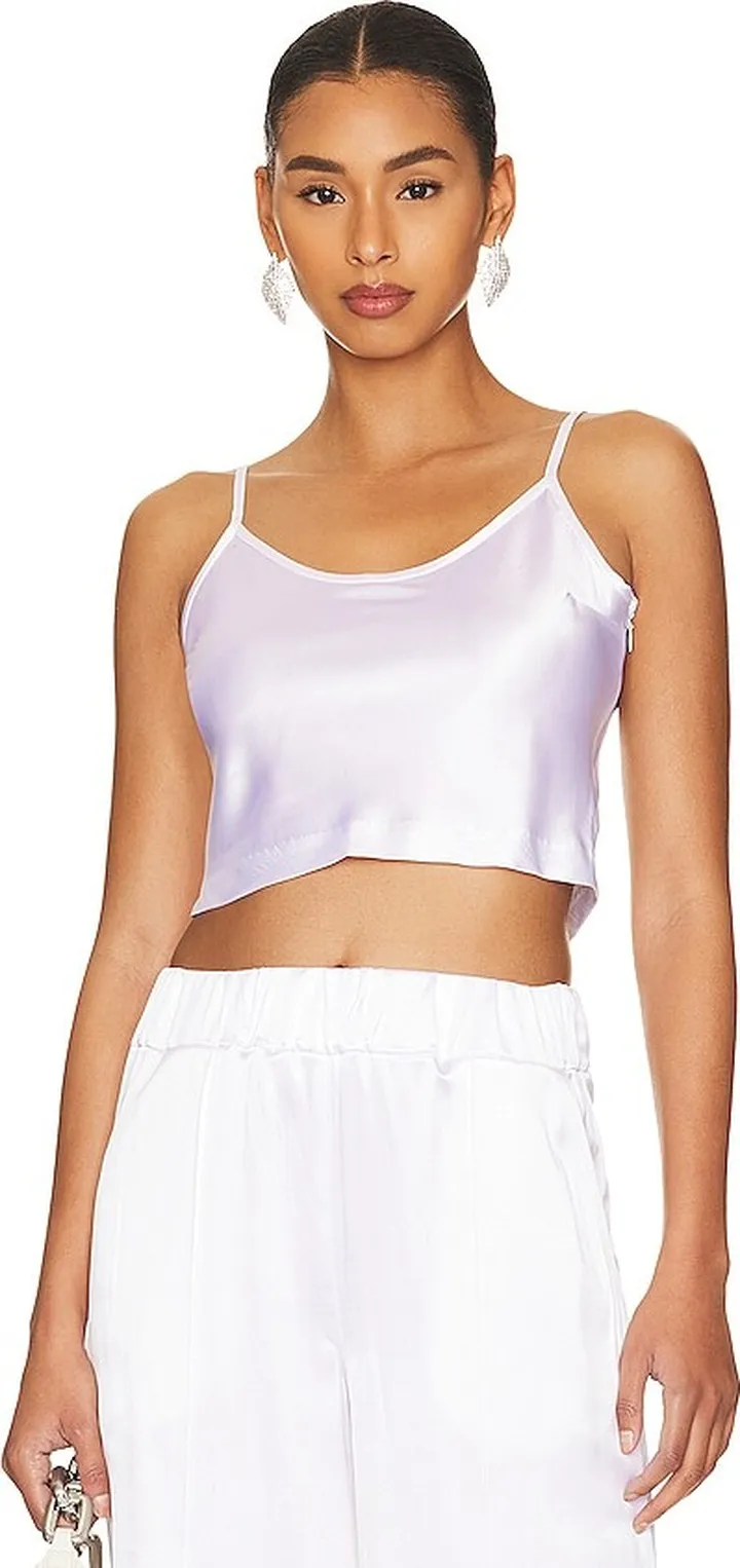 Cropped Scoop Neck Cami
