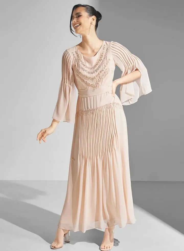 Mesh Detail Dress