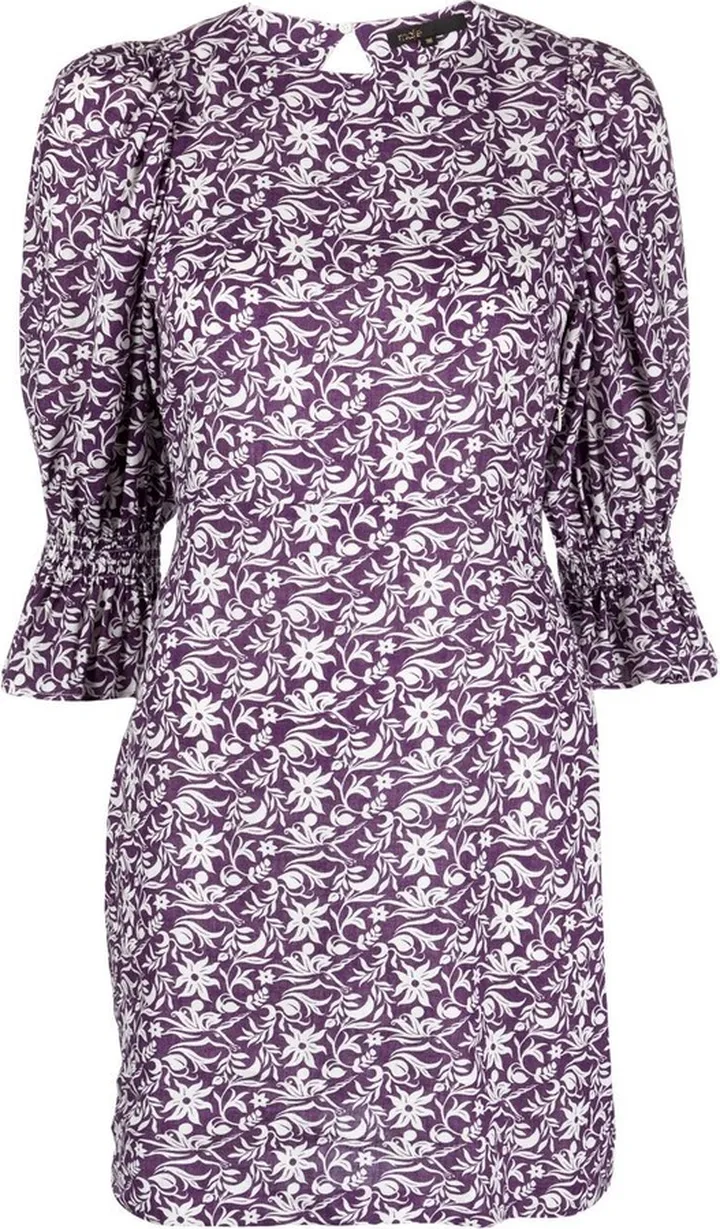 Floral-Print Cut-Out Minidress