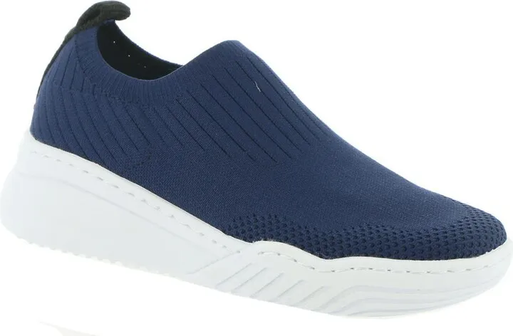 Jenic Womens Athletic Breathable Slip-On Sneakers