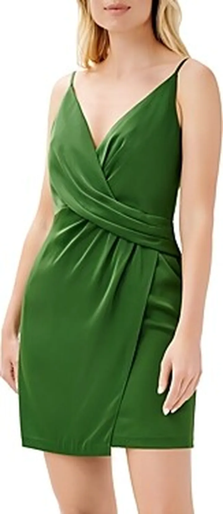 Aidan by Aidan Mattox V-Neck Drape Dress