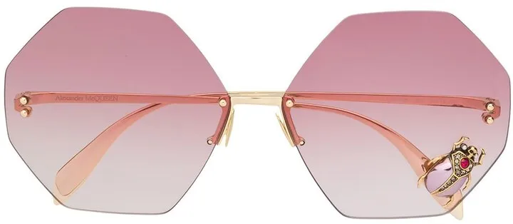 Scarab-Embellished Sunglasses