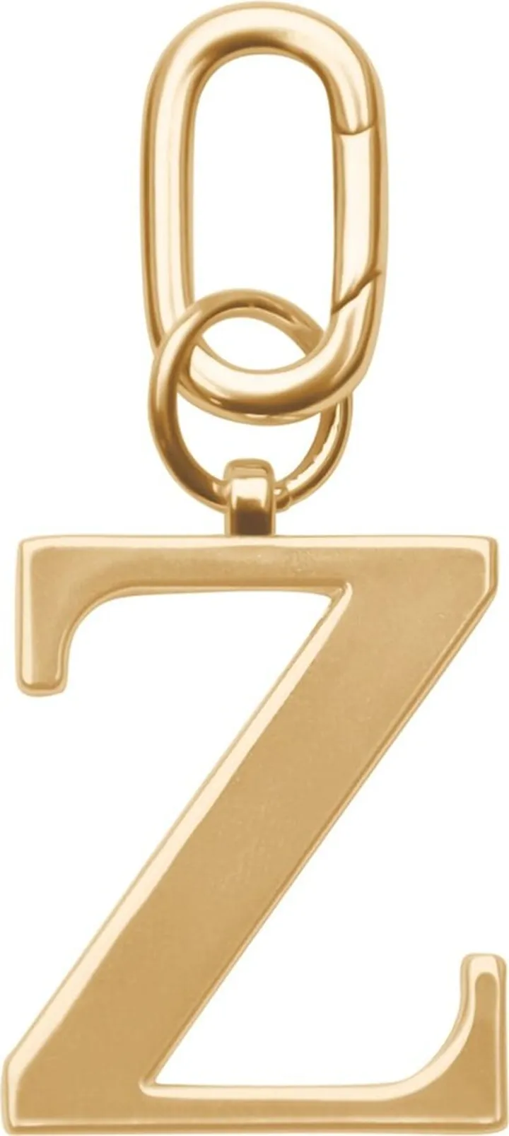 Johnny Loves Rosie - Z - Gold Metal Letter Keyring