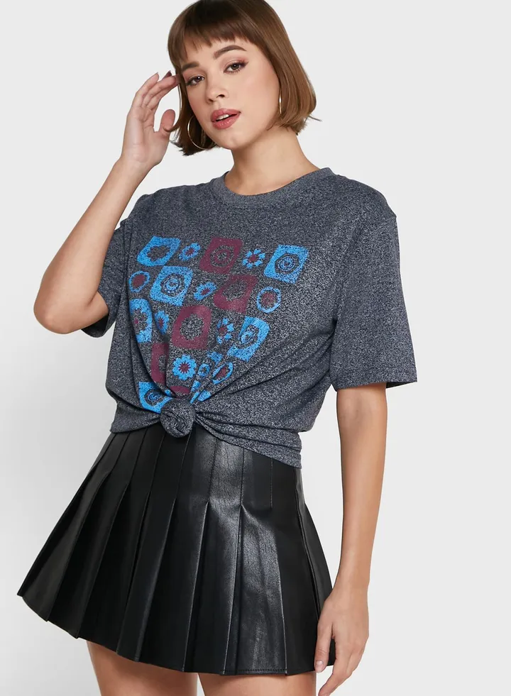 Graphic Melange T-Shirt