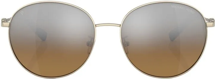 Alpine round-frame mirrored sunglasses