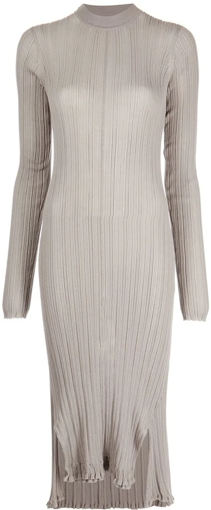 Rib-Knit Midi Dress