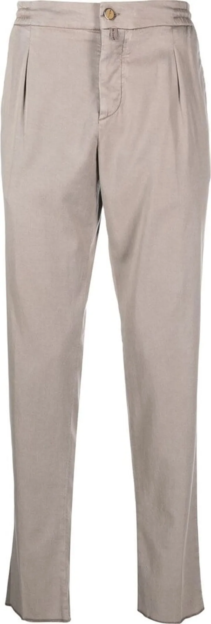 Logo-Patch Straight-Leg Trousers