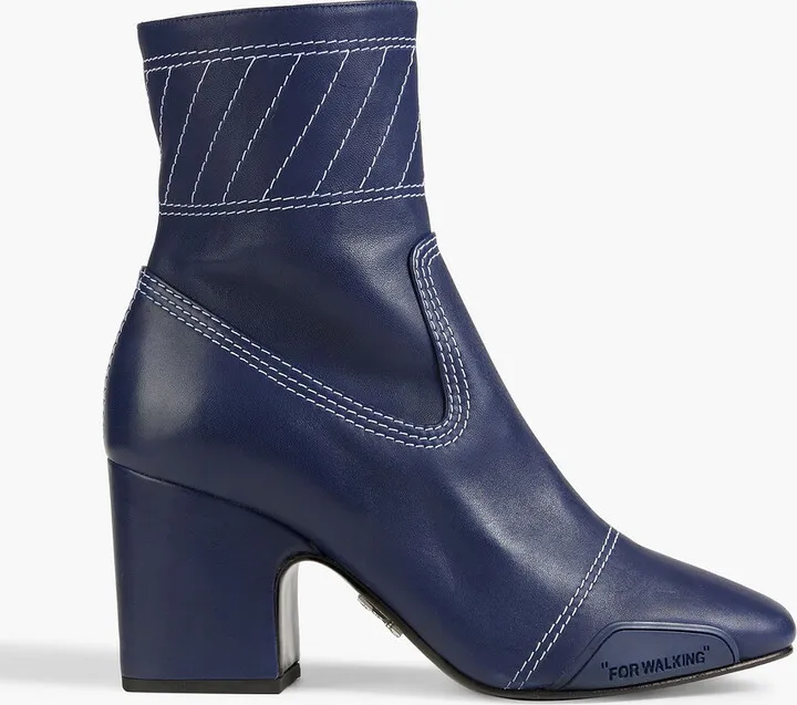 Leather ankle boots