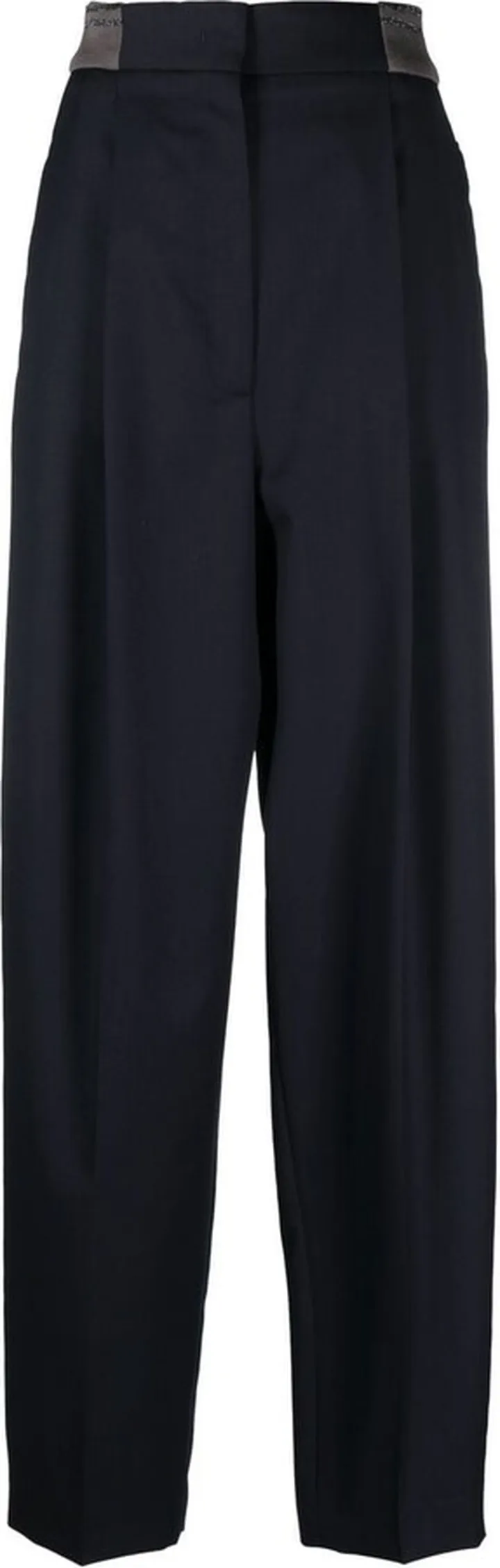 Straight-Leg Cut Tailored Trousers
