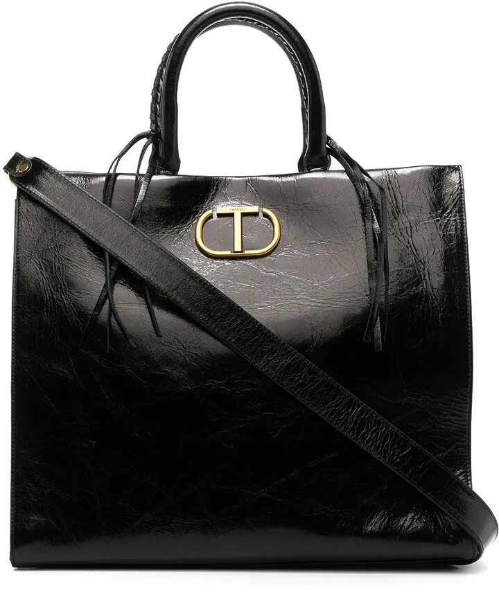 Logo-Plaque Tote Bag